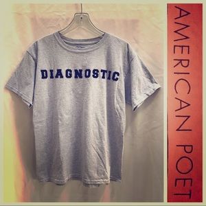 “DIAGNOSTIC” Gray T-SHIRT (As seen on Ted Bundy)